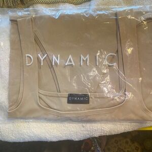 DYNAMIC Bodysuit Tank‎ Top Square Neck Sleeveless Tan Women's OS